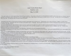 2026 Bream Bash Flyer Entry Rules